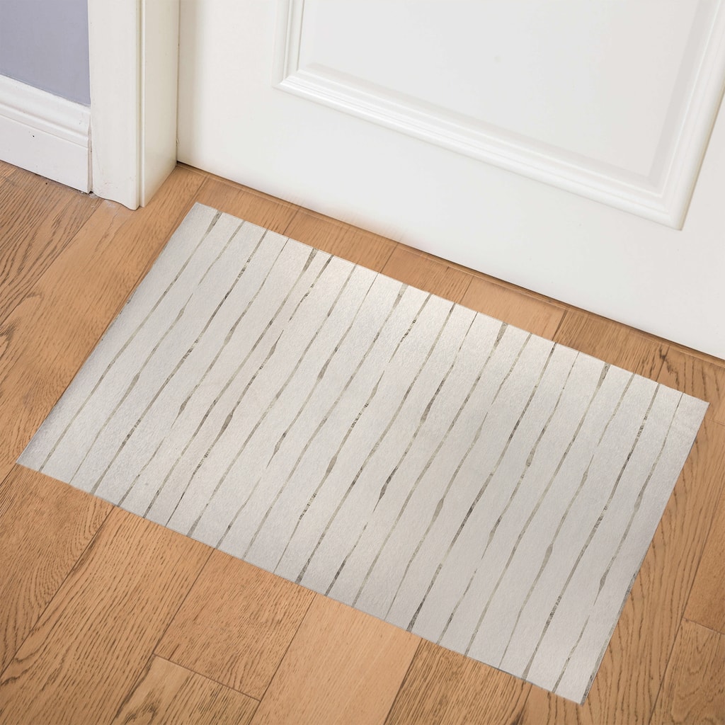 WAVY ABYSS IVORY SMALL Doormat By Kavka Designs