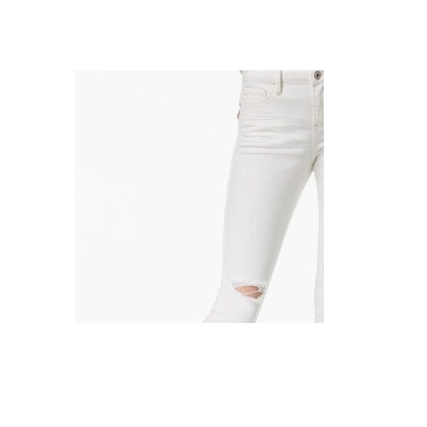 white ripped skinny jeans for juniors
