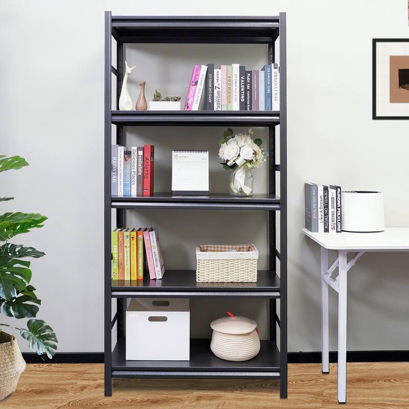 Heavy duty shelving unit with adjustable shelves