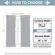 preview thumbnail 21 of 99, 4 Piece Grommet Darkening Blackout Window Panel Curtain Set