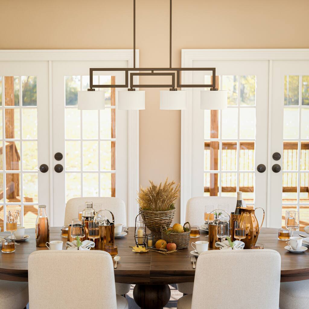 Lenora Oil Rubbed Bronze Finish 4 Light Island Light