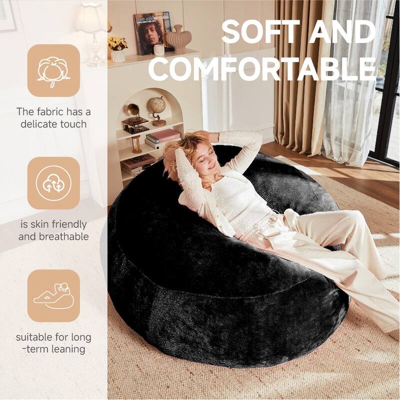 4FT bean bag chair memory foam filling adult and teen bean bag chair