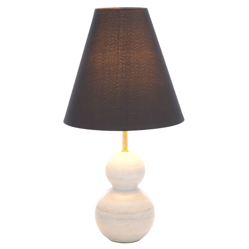 SAFAVIEH Lighting Evadne Table Lamp 22-Inch Marble Base Design - 12"W x 12"D x 22"H