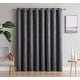preview thumbnail 20 of 74, Gracewood Hollow Plakalo Embossed Thermal-weaved Blackout Grommet Drapery Curtains 54" W x 108" L - Charcoal