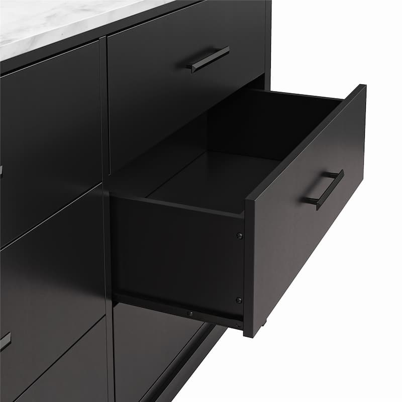 Ameriwood Home Madison Lane Wide 6 Drawer Dresser