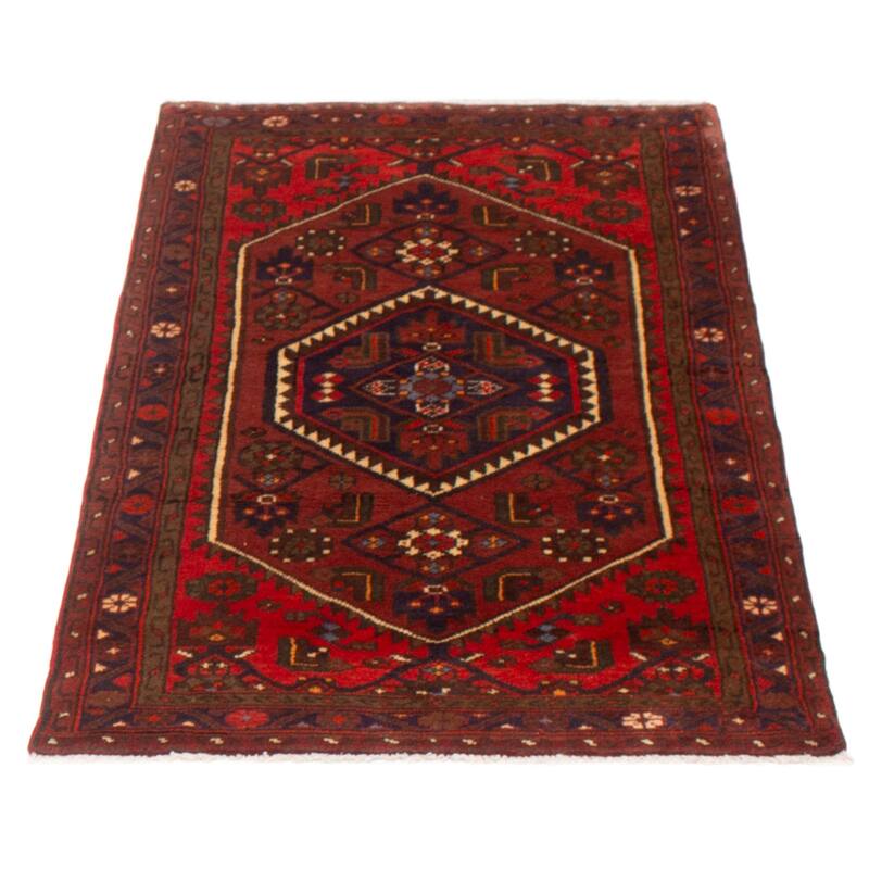 ECARPETGALLERY Hand-knotted Andelz Red Wool Rug - 3'5 x 5'3