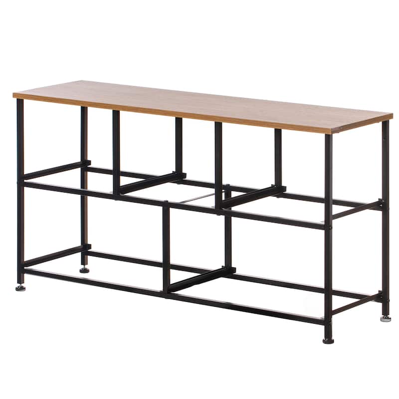 Charcoal Gray Five Storage Drawer Unit, Wooden Top, 2 Sizes Bins
