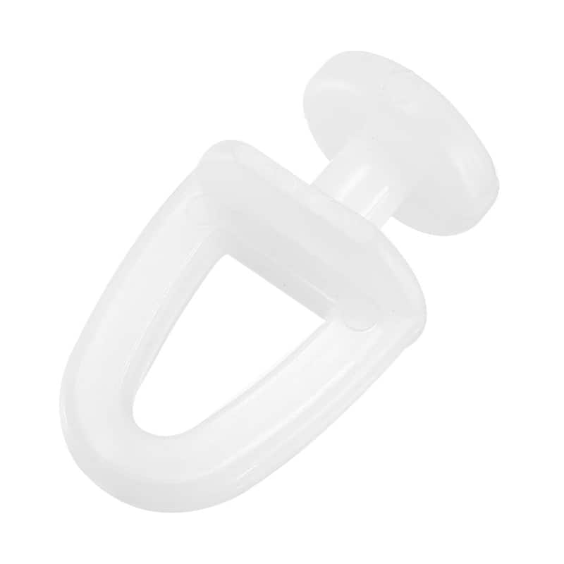 Curtain Track Rollers Plastic Drapery Rail Sliding Glider 11mm Dia 20 Pcs - White