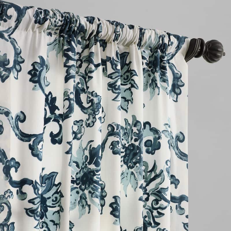 Exclusive Fabrics Indonesian Printed Cotton Twill Curtain (1 Panel)