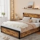 preview thumbnail 5 of 15, Bed Frame with with Wood Headboard