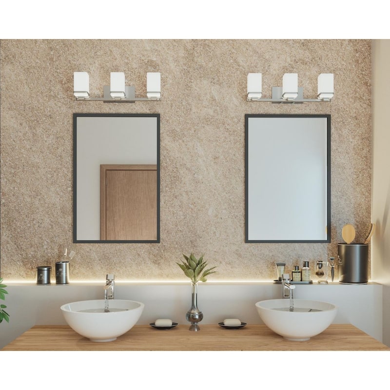 Metric Collection Three-Light Bath & Vanity - 6.5" x 22.125" x 5.25"