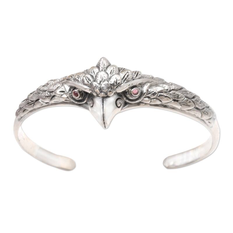 Novica Handmade All Knowing Amethyst Cuff Bracelet