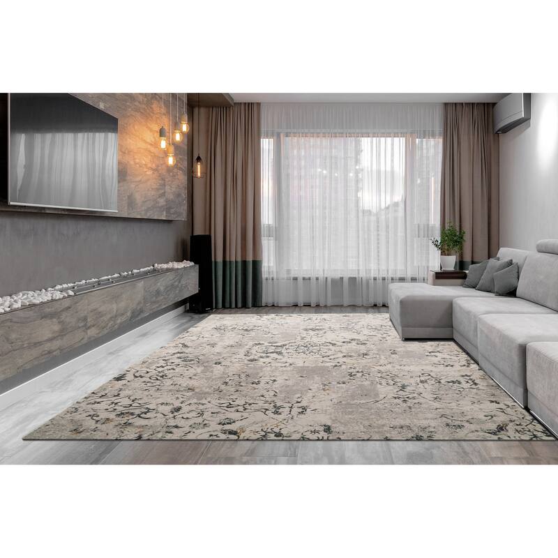 Dynamic Rugs Quartz Traditional Area Rug