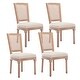 preview thumbnail 11 of 38, 2pc Oval Side Chairs with Round Hollow Back & Solid Wood Legs