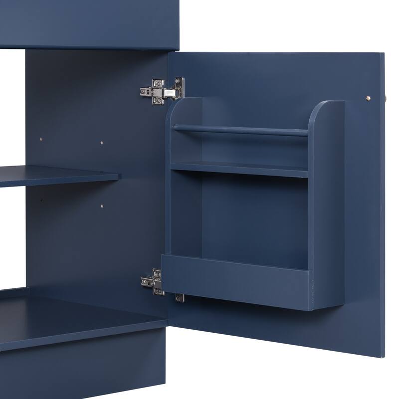 20" Bathroom Vanity with Sink, Vanity Cabinet with Door Shelf and Adjustable Shelf, Bathroom Storage Cabine