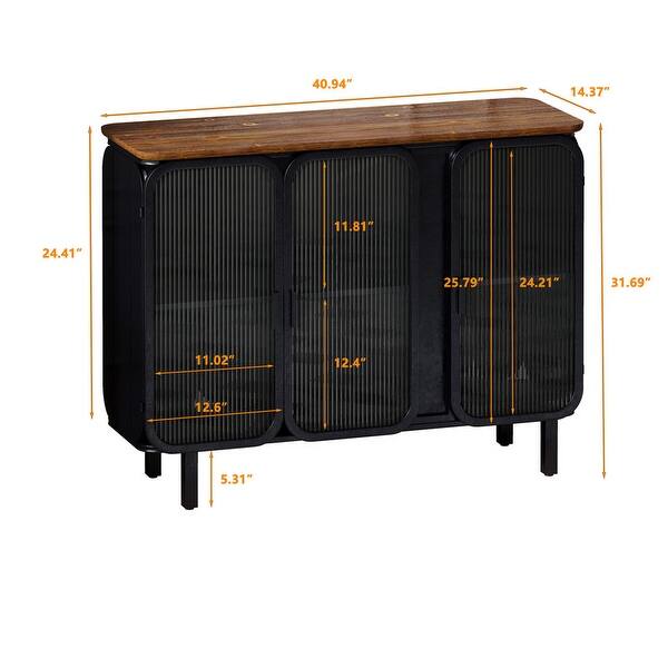Modern Buffet Sideboard Kitchen Accent Storage Console