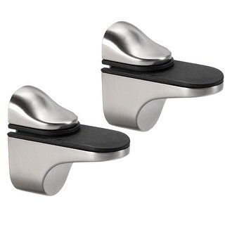 2pcs/pk Alloy Floating shelf support holder mounted on wall for glass/wood shelf 