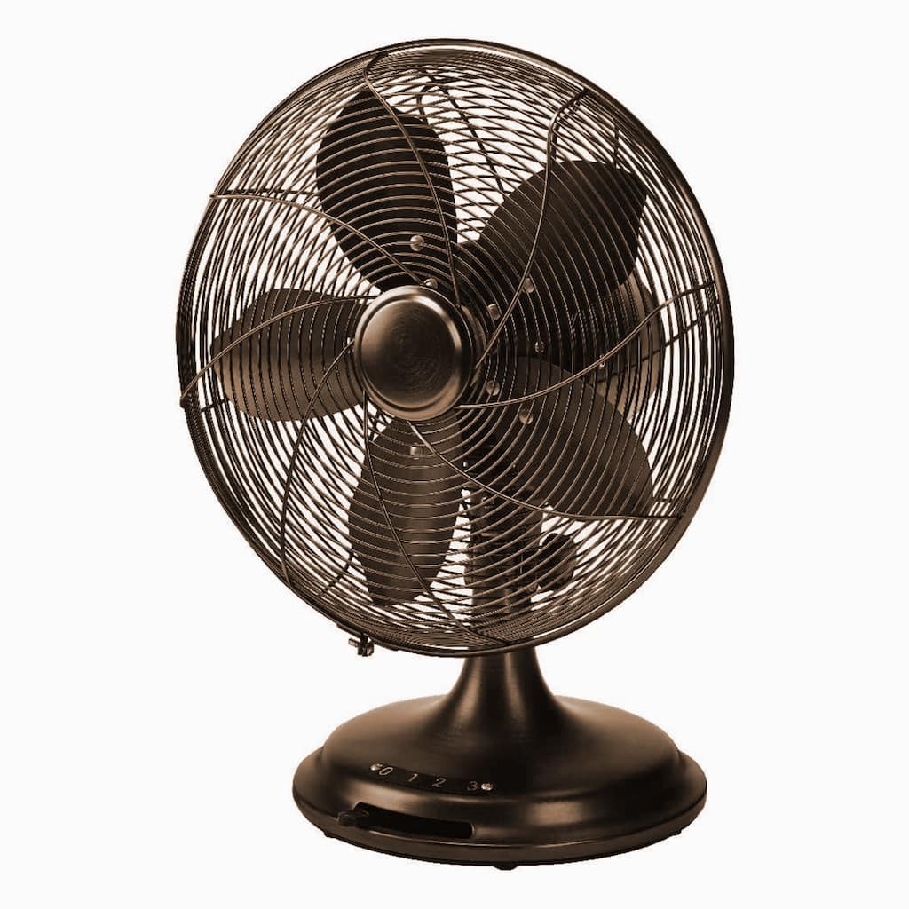 Ecohouzng 12 in. Retro Desk Fan