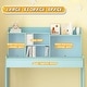 preview thumbnail 25 of 25, Wooden Children Study Desk and Chair Set with Storage