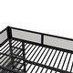 preview thumbnail 30 of 65, Artsy Full Size Metal Loft Bed with 4-Tier Shelves and Storage, Pink