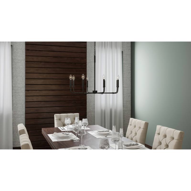 Bellevue Della 8 Light 28" Wide Taper Candle Chandelier