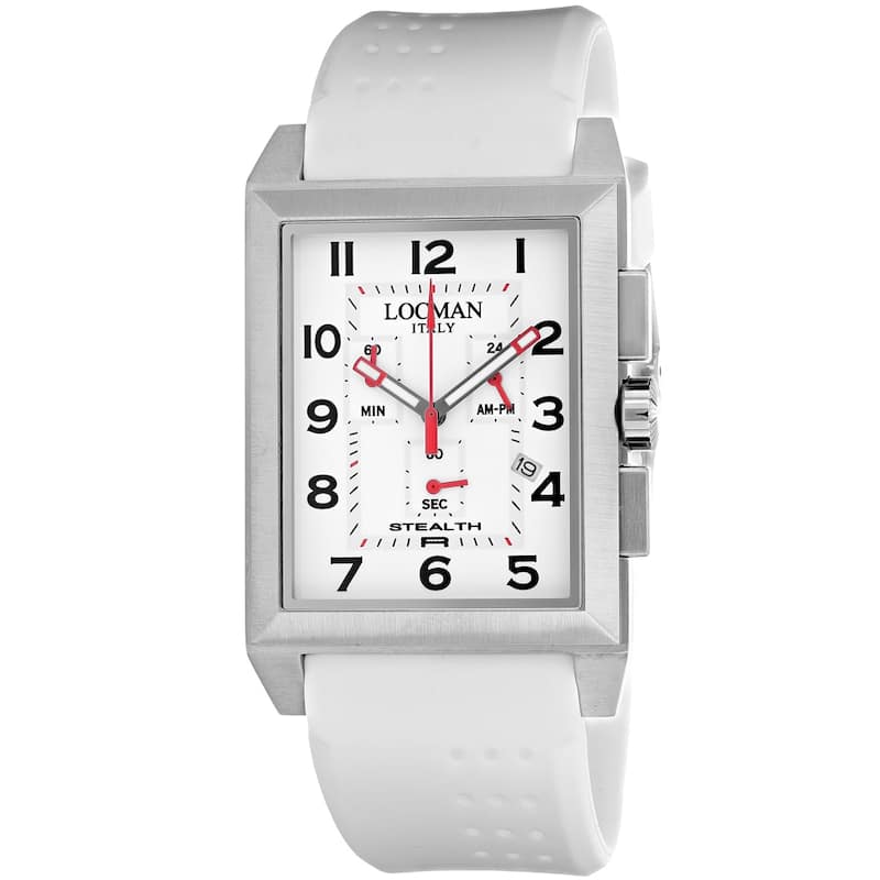 Locman Men's Classic White Dial Watch - 242WH2BK/WH - 6 (36)