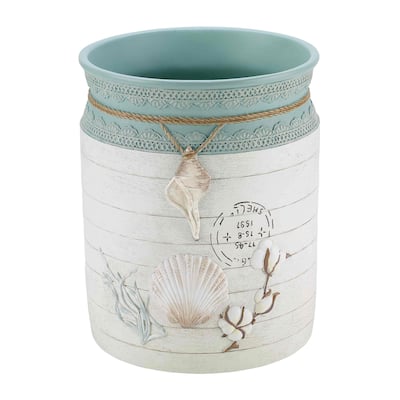Avanti Linens Farmhouse Shell Wastebasket