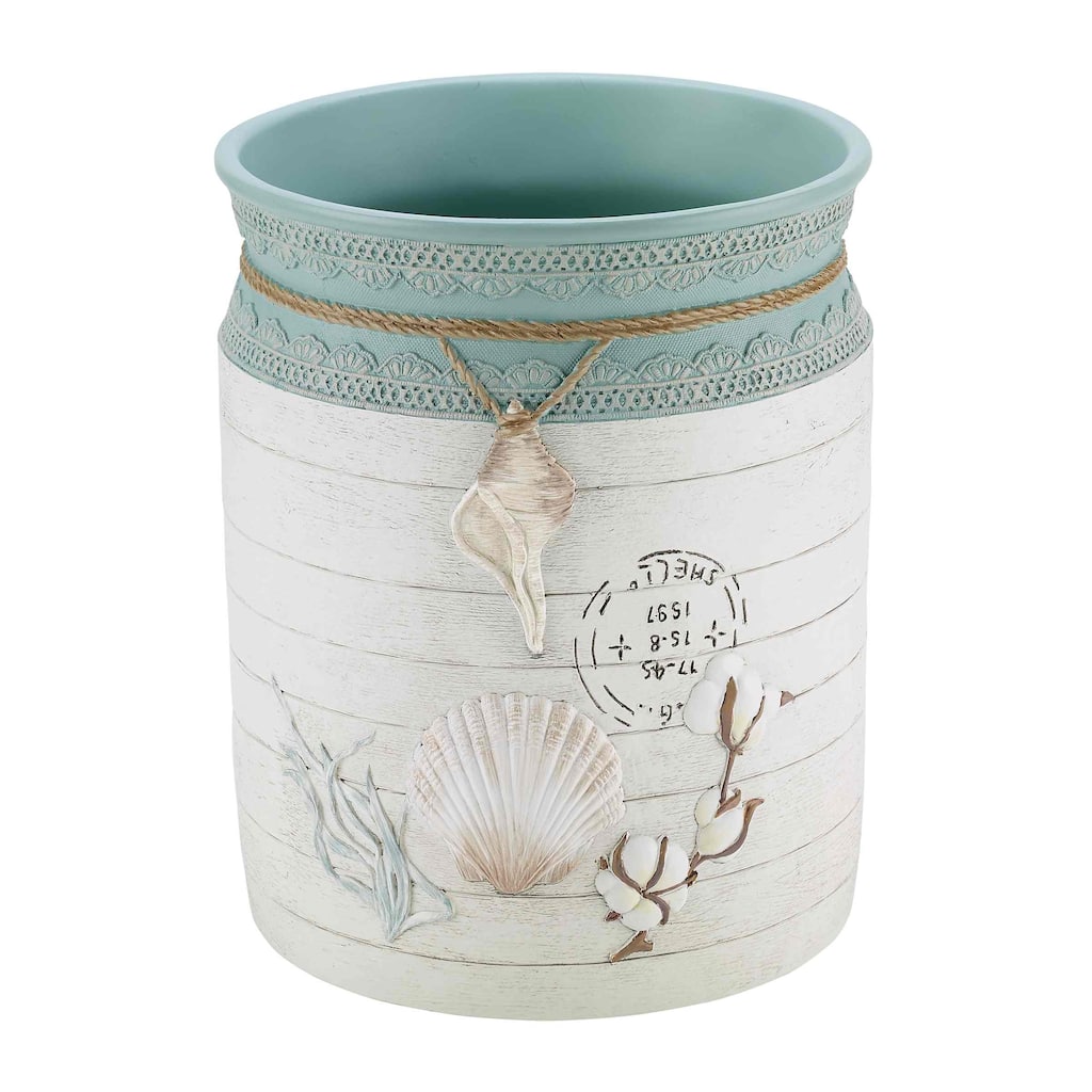 Avanti Linens Farmhouse Shell Wastebasket