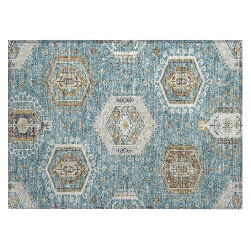 Machine Washable Indoor/ Outdoor Global Akron Chantille Rug