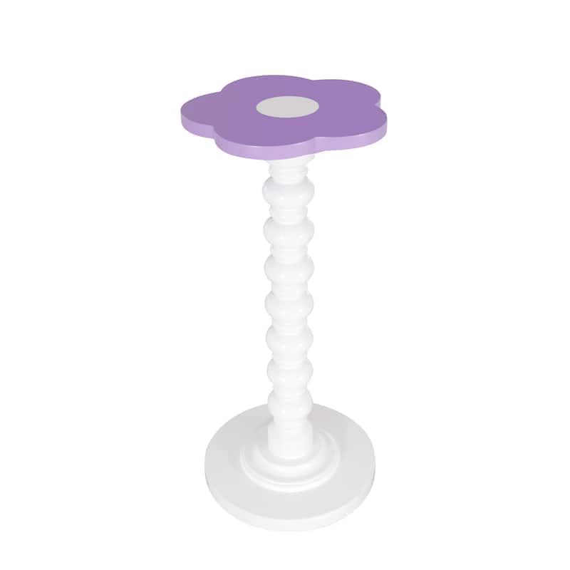 Carice Flower Tall Table White