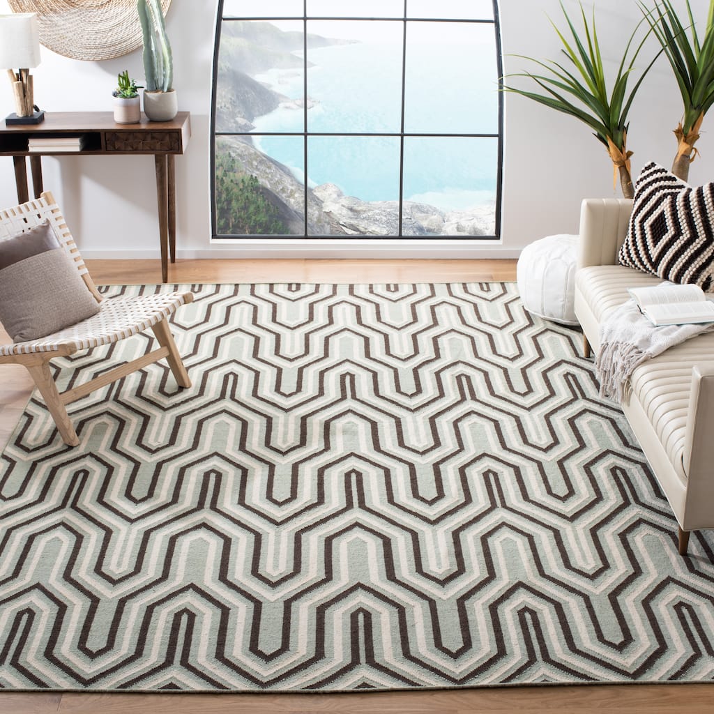 SAFAVIEH Handmade Flatweave Dhurries Keti Modern Moroccan Wool Rug
