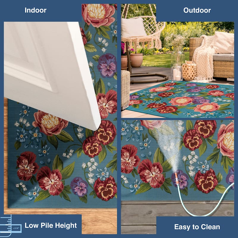 Liora Manne Marina Secret Garden Indoor/Outdoor Area Rug