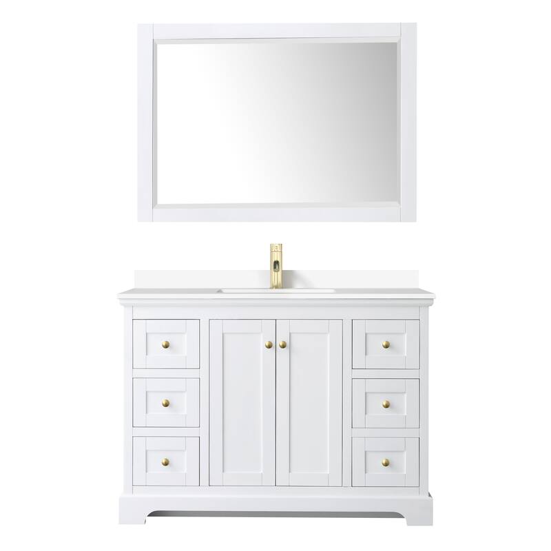Wyndham Collection Avery 48" Free Standing Single Basin Vanity Set