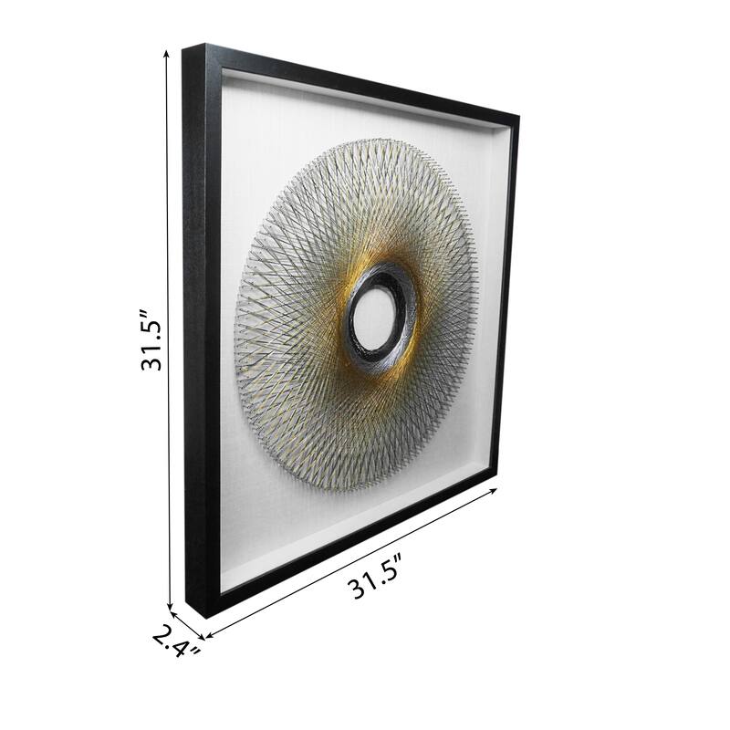 HUJI Geometry String Art Shadow Box Wall Decor
