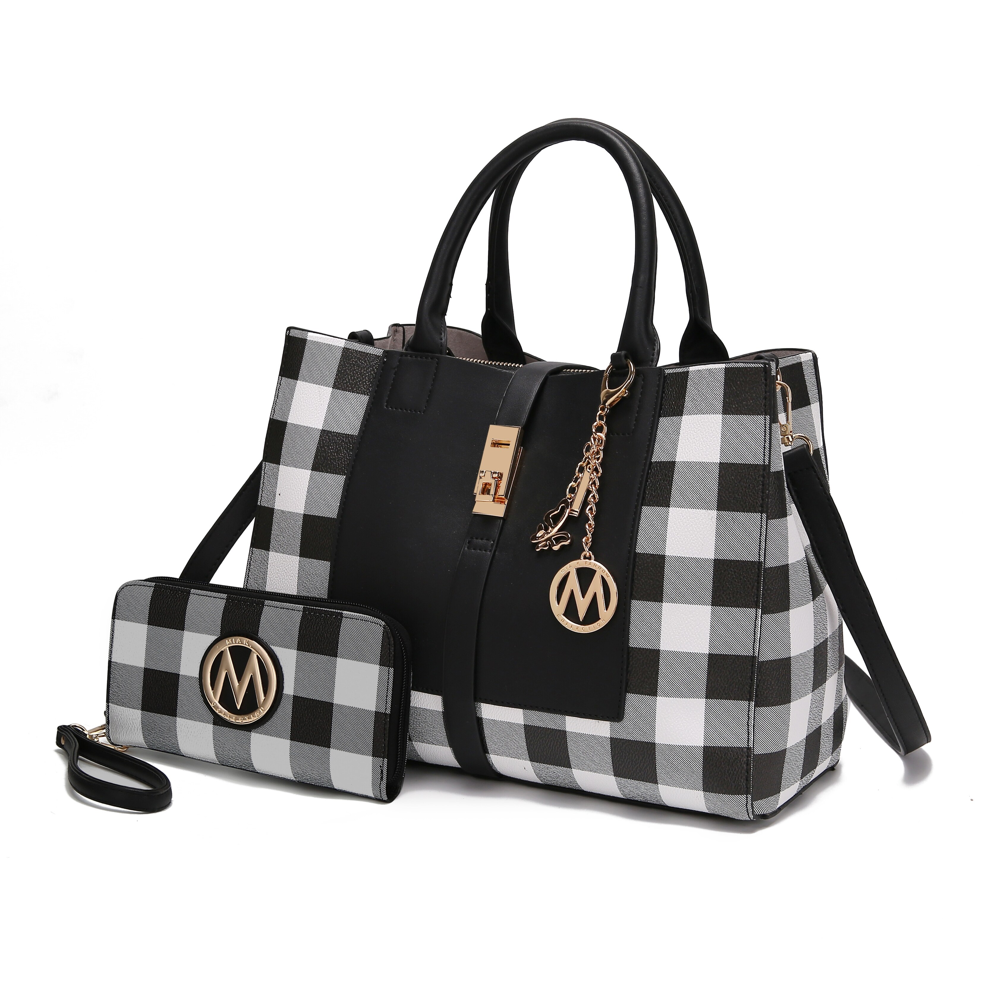 black satchel bag