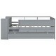 preview thumbnail 6 of 10, Twin Size Bunk Bed with Built-in Shelves and Storage Drawer, White