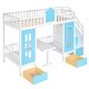 preview thumbnail 147 of 156, Modern Style Wooden Bunk Bed with Changeable Table, Upper Bed and Down Desk
