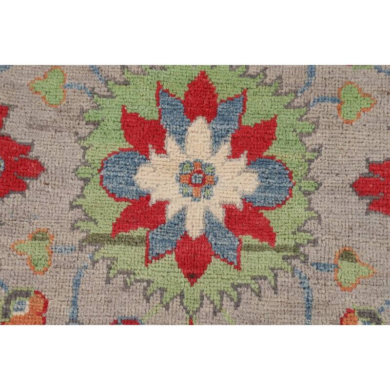 Floral Kazak Area Rug Handmade Oriental Wool Carpet - 5'0" x 6'8"