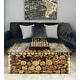 preview thumbnail 16 of 63, Brown Driftwood Handmade Collage and Pedestal Base Coffee Table with Tempered Glass Top - 48" round x 16" 46" x 46" x 16" - Brown - Square