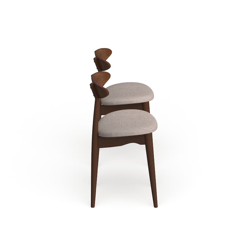 Carson Carrington Haapajarvi Mid-century Modern Medium Oak Dining Chair (Set of 2)