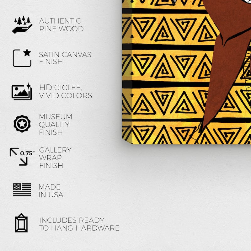 Wynwood Studio Canvas Fashion and Glam Vertigo Yellow and Modern & Contemporary Wall Art Canvas Print