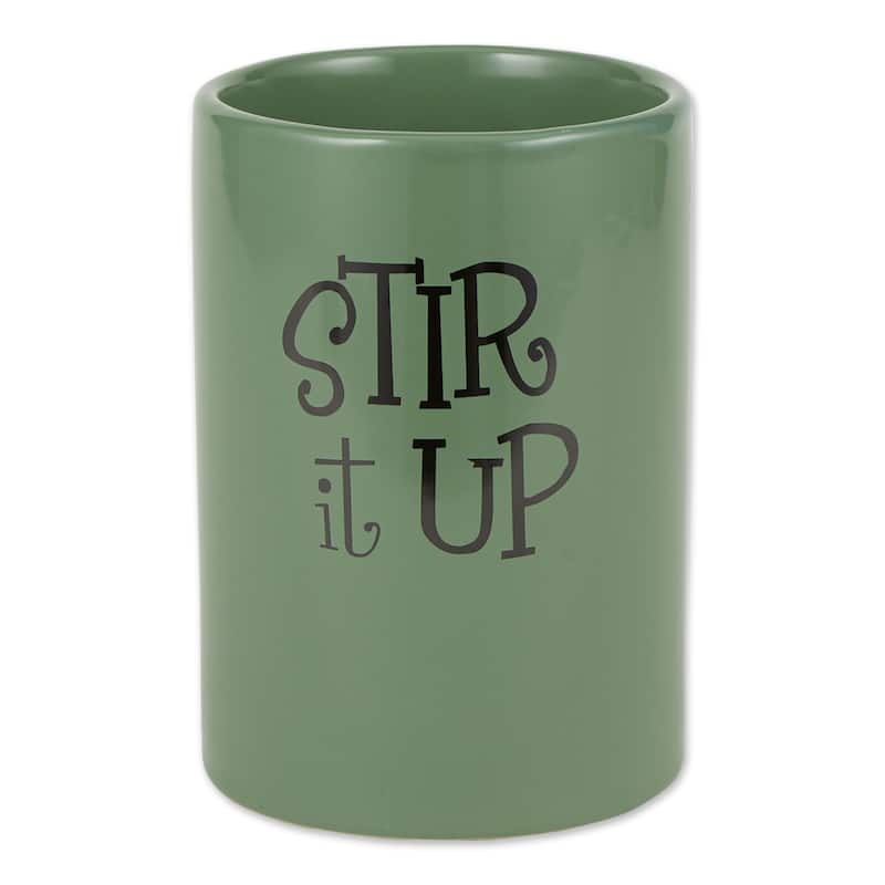 DII Stir It Up Ceramic Utensil Holder - Artichoke