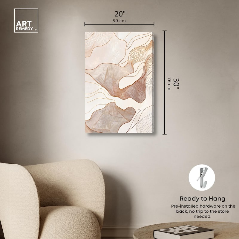 Contoured Reverie I Canvas by Art Remedy, Gallery Wrapped