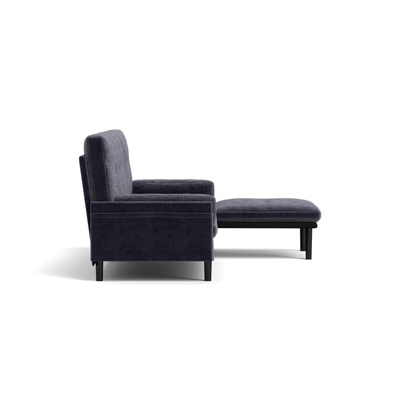 Multi-Functional Corduroy Sectional Sofa: Stylish 3-Seater, L-Shaped Couch, and Bed Option for Small Spaces