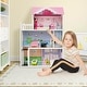 preview thumbnail 2 of 8, Gymax Kids Wooden Dollhouse with Working Elevator & Rotatable