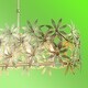 preview thumbnail 3 of 8, Minka Lavery 2147 Flower Child 6 Light 36" Wide Linear Chandelier