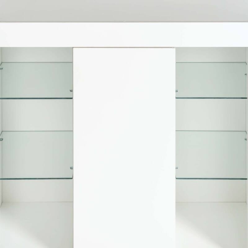 Kitchen Sideboard Cupboard with LED Light,with Drawer and 1 Doors