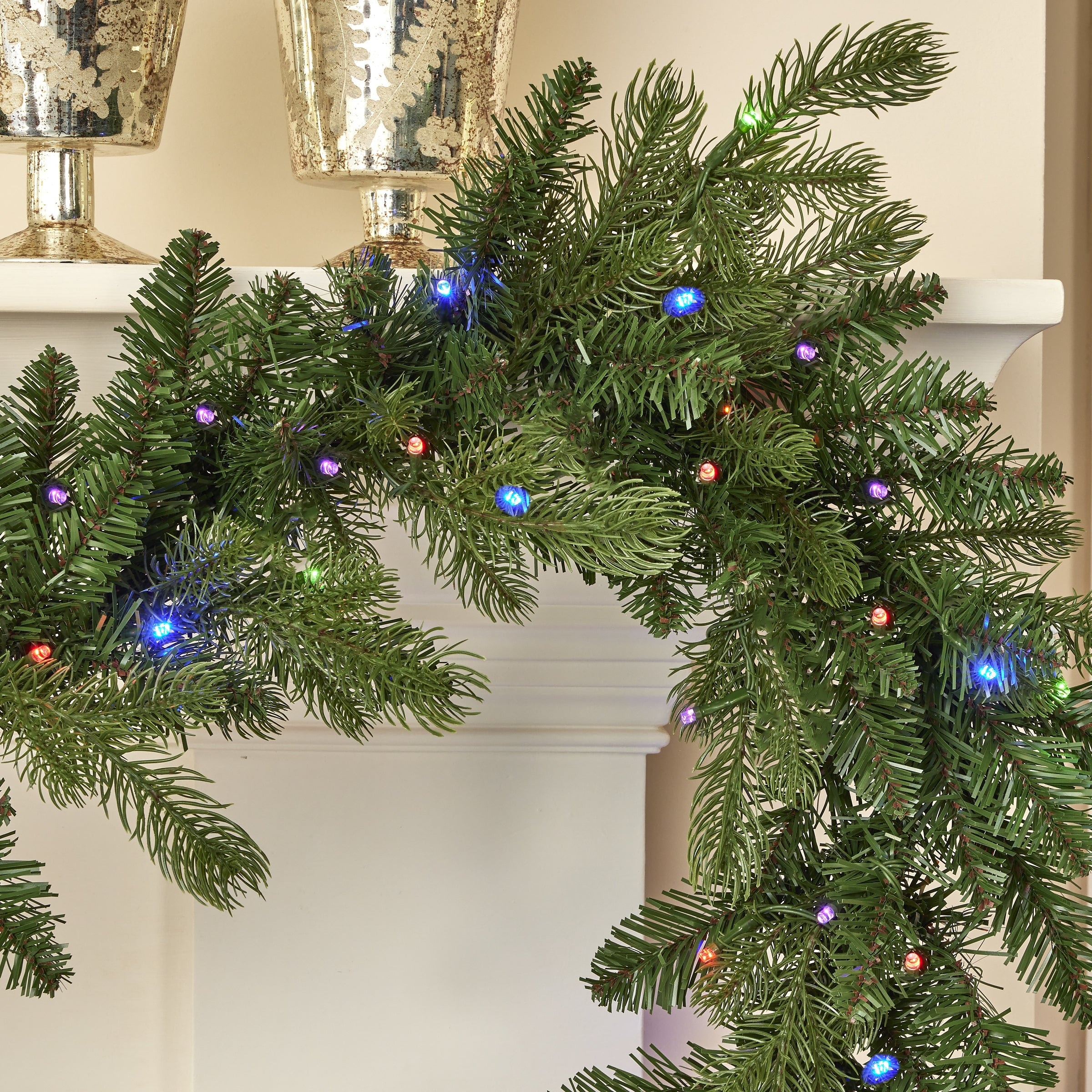 Battery pre lit garland on sale