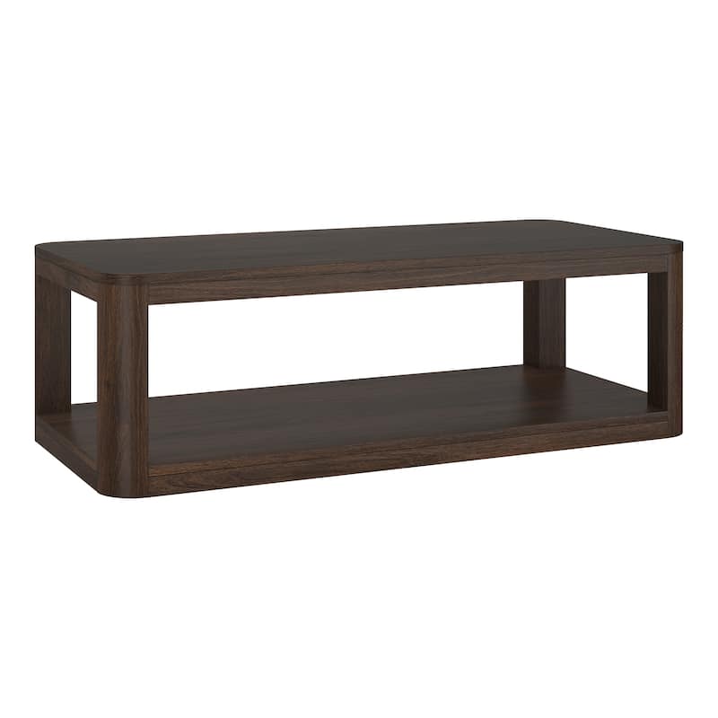 Stellan 47" Wide Rectangular Coffee Table - 47" Wide - Alder Brown