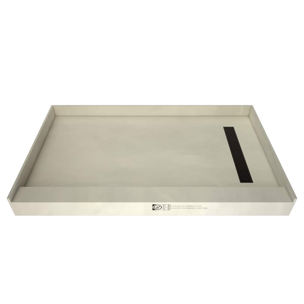 Tile Redi Redi Trench 48" x 30" Rectangular Shower Base with Single